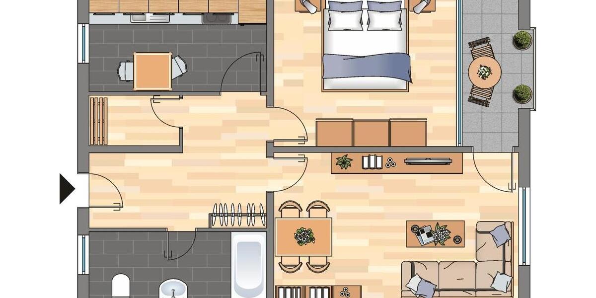 Etagenwohnung Velbert Velbert-Mitte - 2 Zimmer, 67 m&sup2;, 499&euro; | Angebot:25175683