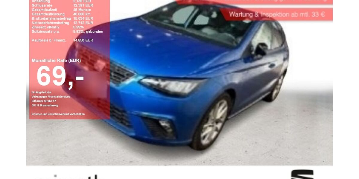 Seat Ibiza 21.811 km 14.090 &euro; Moers-Hülsdonk 47441
