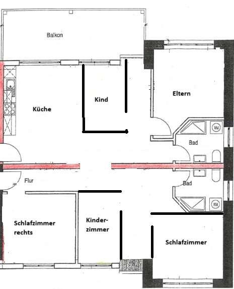 Große 5-Zimmer-Wohnung mit Dachterrasse – ideal für Familien 5 zimmer