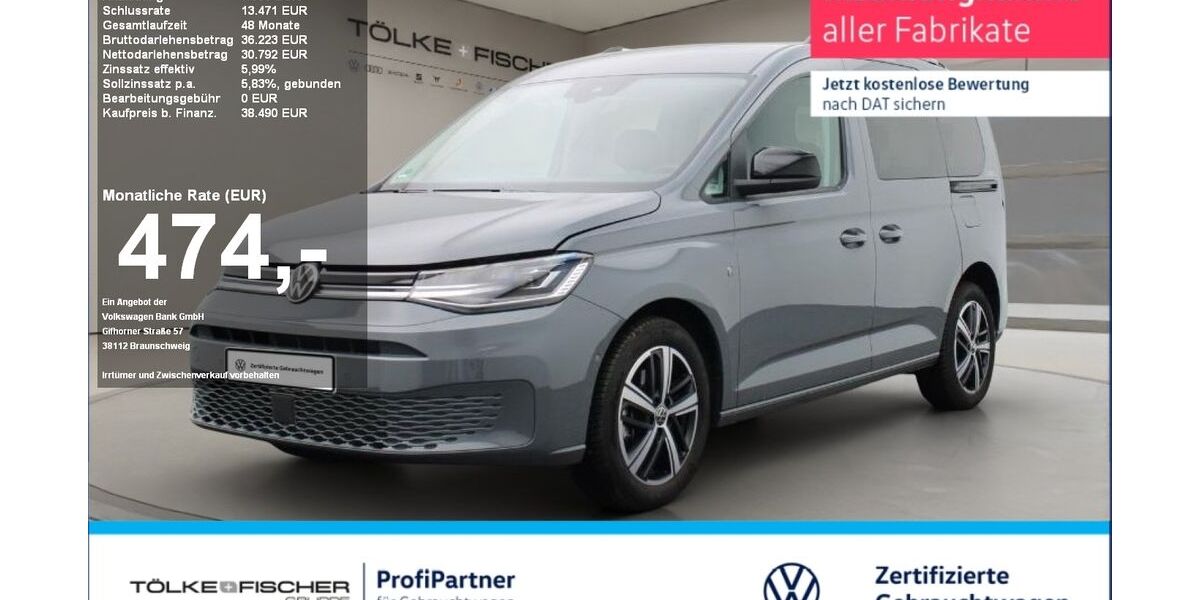 VW Caddy 10.499 km 33.999 &euro; Krefeld 47805