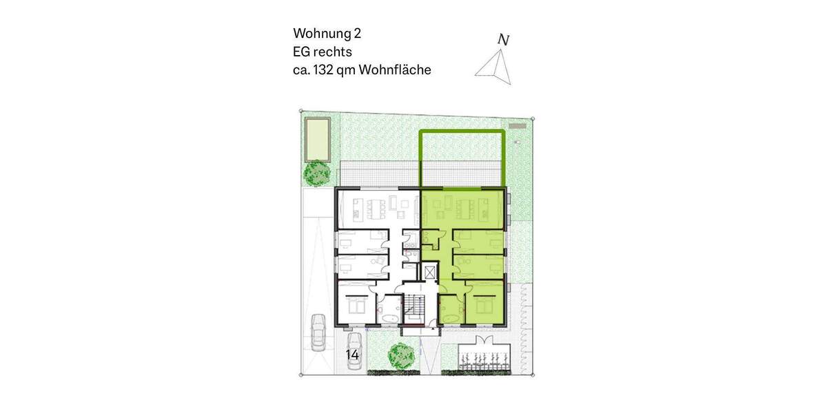 Etagenwohnung Moers Asberg - 4 Zimmer, 132 m&sup2;, 566.000&euro; | Angebot:25375071