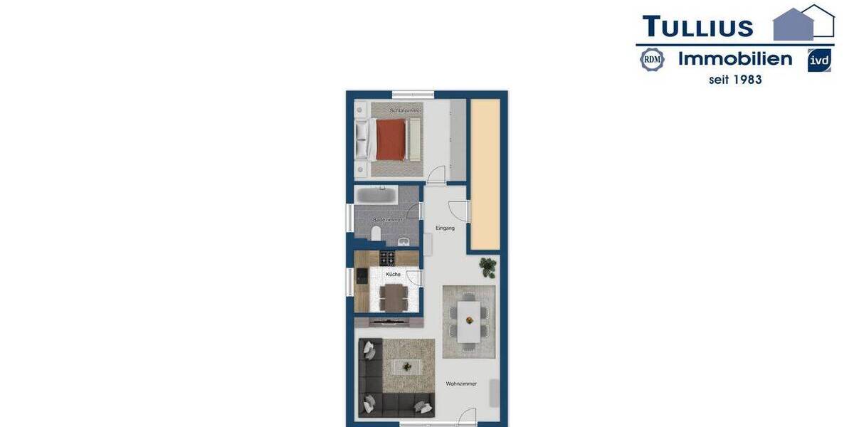 Etagenwohnung Essen Borbeck-Mitte - 2 Zimmer, 66 m&sup2;, 220.000&euro; | Angebot:26439142