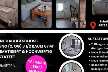 Wohnung Bottrop - 3.5 Zimmer, 67 m&sup2;, 685&euro; | Angebot:26271941