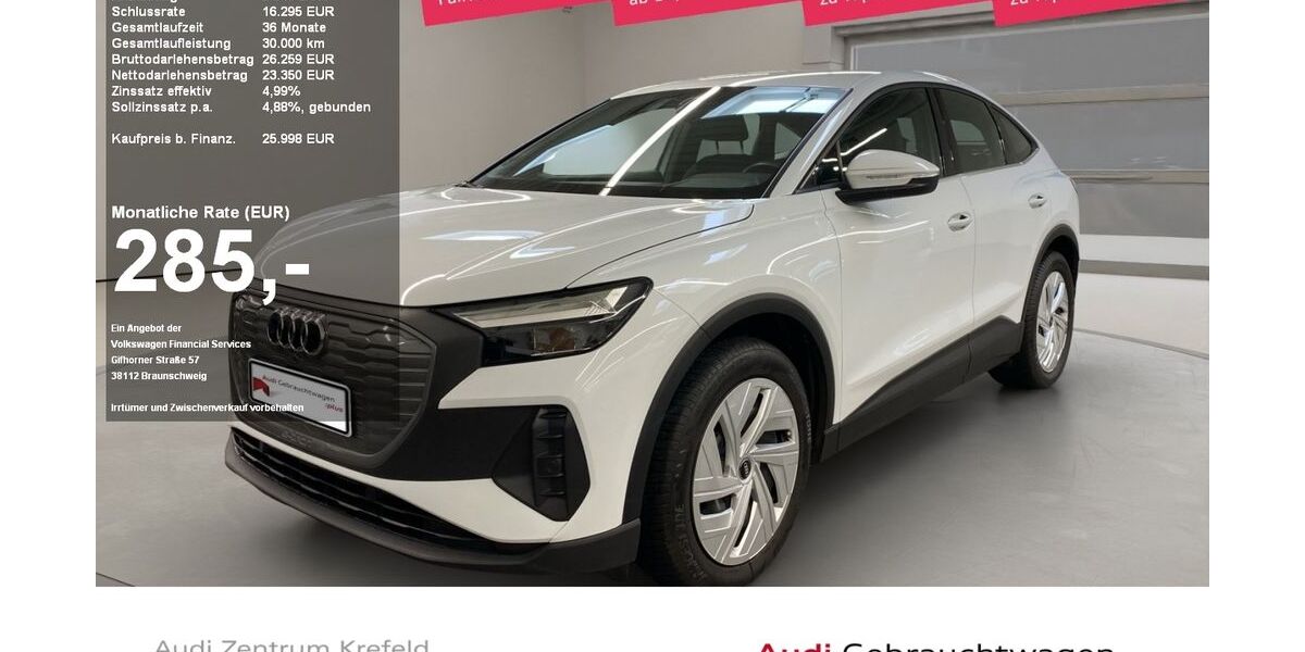 Audi Q4 e-tron 26.255 km 25.487 &euro; Krefeld 47805