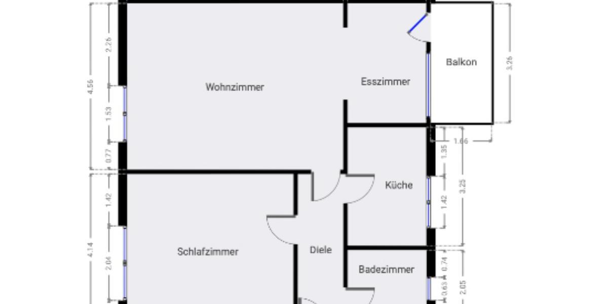 Etagenwohnung Duisburg Duisburg-Mitte - 2 Zimmer, 73 m&sup2;, 633&euro; | Angebot:25535315