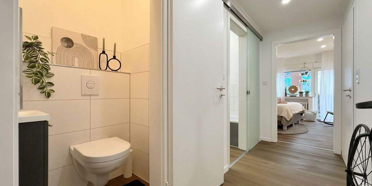 Etagenwohnung Duisburg Alt-Homberg - 3 Zimmer, 90 m&sup2;, 185.000&euro; | Angebot:24595853