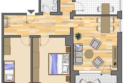 Wohnung Marl Drewer-Nord - 3.5 Zimmer, 74 m&sup2;, 559&euro; | Angebot:25659124