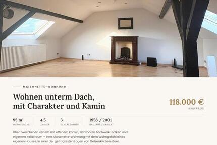 Wohnung Gelsenkirchen Buer - 4.5 Zimmer, 95 m&sup2;, 117.000&euro; | Angebot:27000039