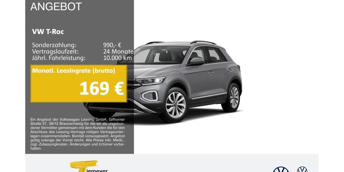 VW T-Roc 9.735 km 24.320 &euro; Marl 45770