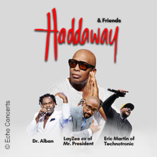 Haddaway & Friends - Dr. Alban, LayZee Ex of Mr. President & Eric Martin 17.11.2026 Turbinenhalle