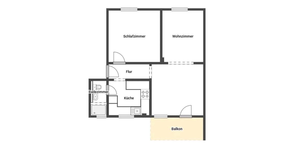 Kernsaniert 2023 – 3,5-Zimmer-Wohnung mit Balkon 3.5 zimmer