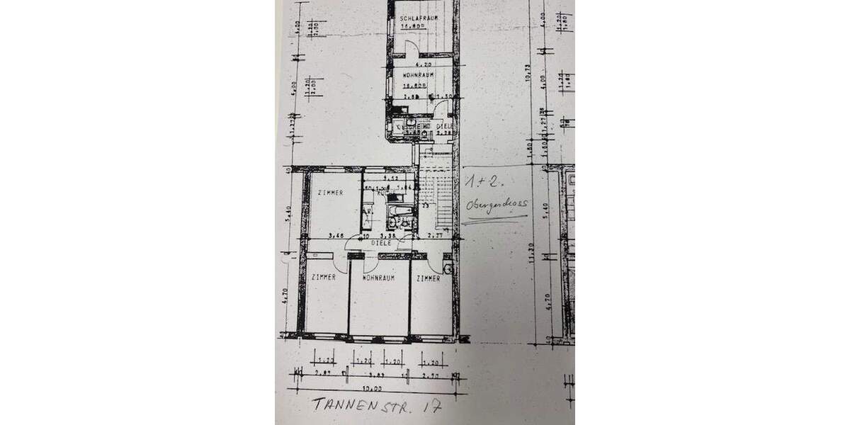 Jugendstil-MFH auf der Tannenstraße von Privat 1 zimmer