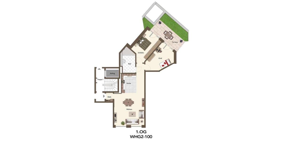 Etagenwohnung Düsseldorf Pempelfort - 3 Zimmer, 100 m&sup2;, 1.800&euro; | Angebot:24947552