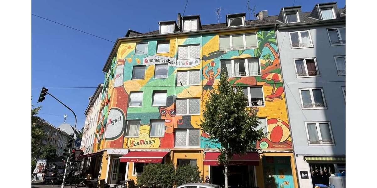 Etagenwohnung Düsseldorf Unterbilk - 1 Zimmer, 36 m&sup2;, 135.000&euro; | Angebot:26437065