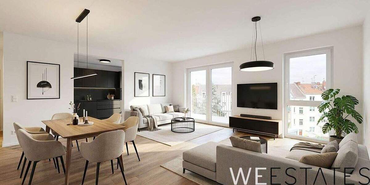 Neubau - Erstbezug: Top geschnittene 3-Zimmer-Wohnung mit großem Balkon! 3 zimmer