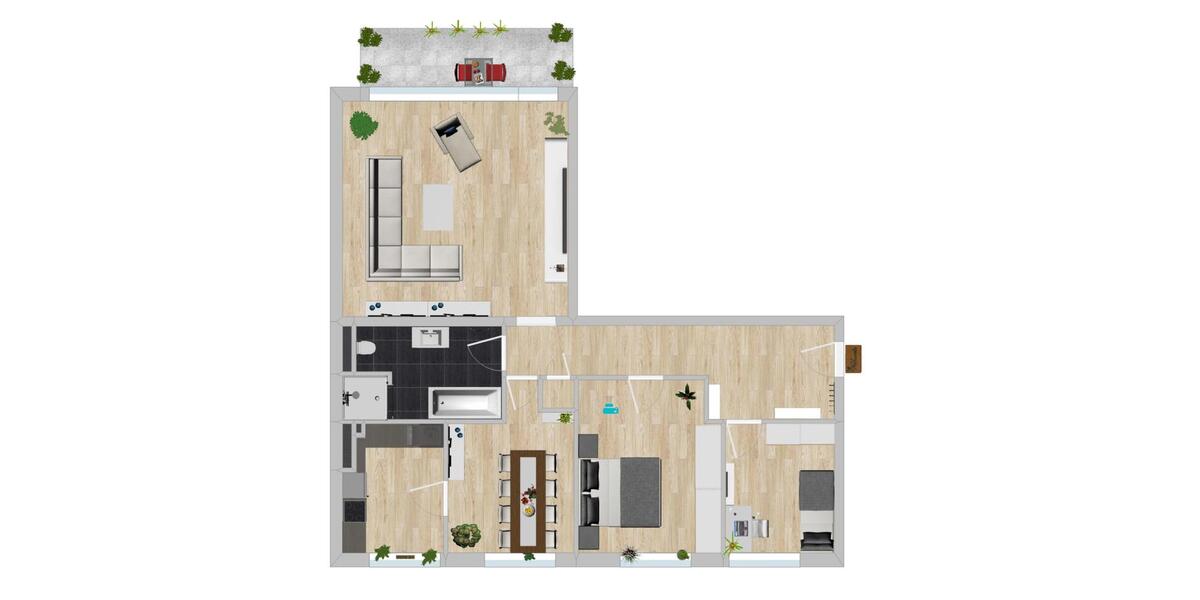 Renovierte Wohnung Marl Brassert mit Balkon. 4 zimmer