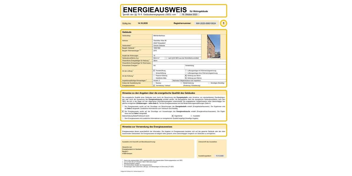 Etagenwohnung Düsseldorf Oberbilk - 2 Zimmer, 58 m&sup2;, 275.500&euro; | Angebot:24950303