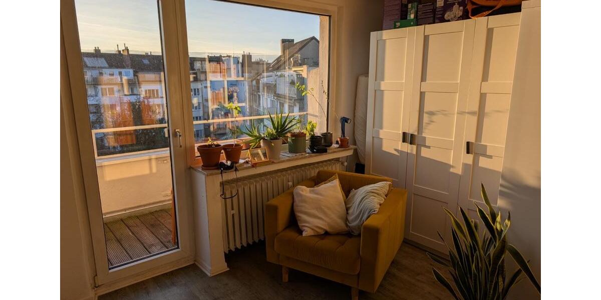 Spacious Rooftop Terrace, Bright Furnished Sublet in Flingern 2.5 zimmer