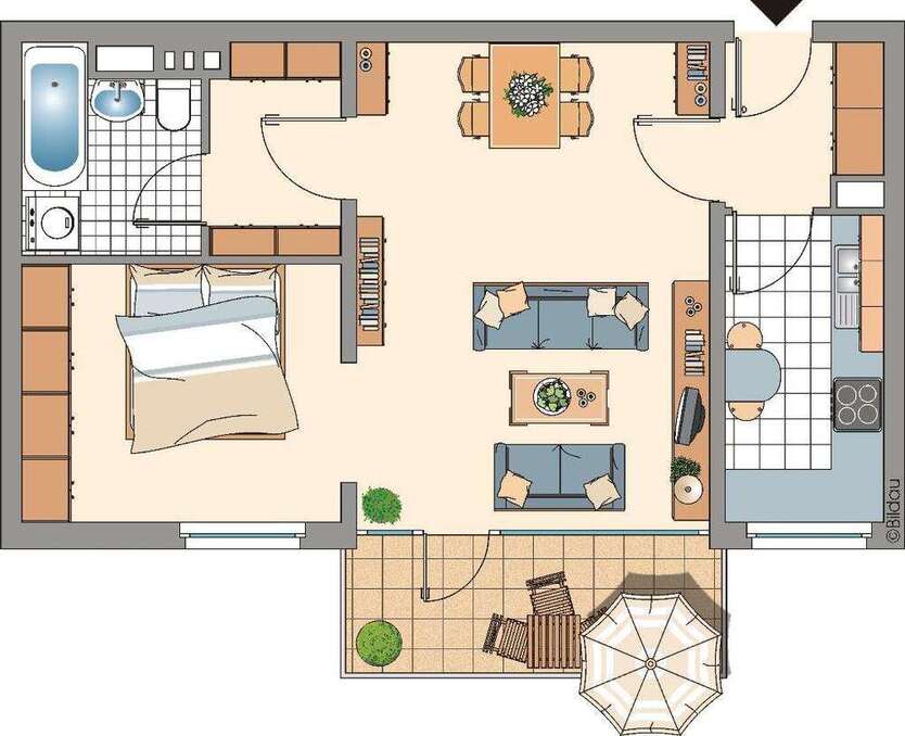 Wohnung zum Mieten in Ratingen 519 € 50.7 m²