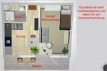 Etagenwohnung Herne Wanne-Bickern - 1 Zimmer, 33 m&sup2;, 290&euro; | Angebot:25416069