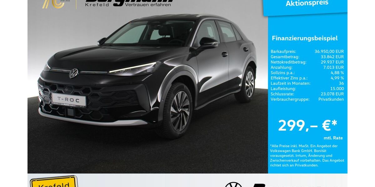 VW T-Roc 2.500 km 36.950 &euro; Krefeld 47803