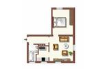 Erdgeschoßwohnung Duisburg Huckingen - 2 Zimmer, 40 m&sup2;, 419&euro; | Angebot:26279237