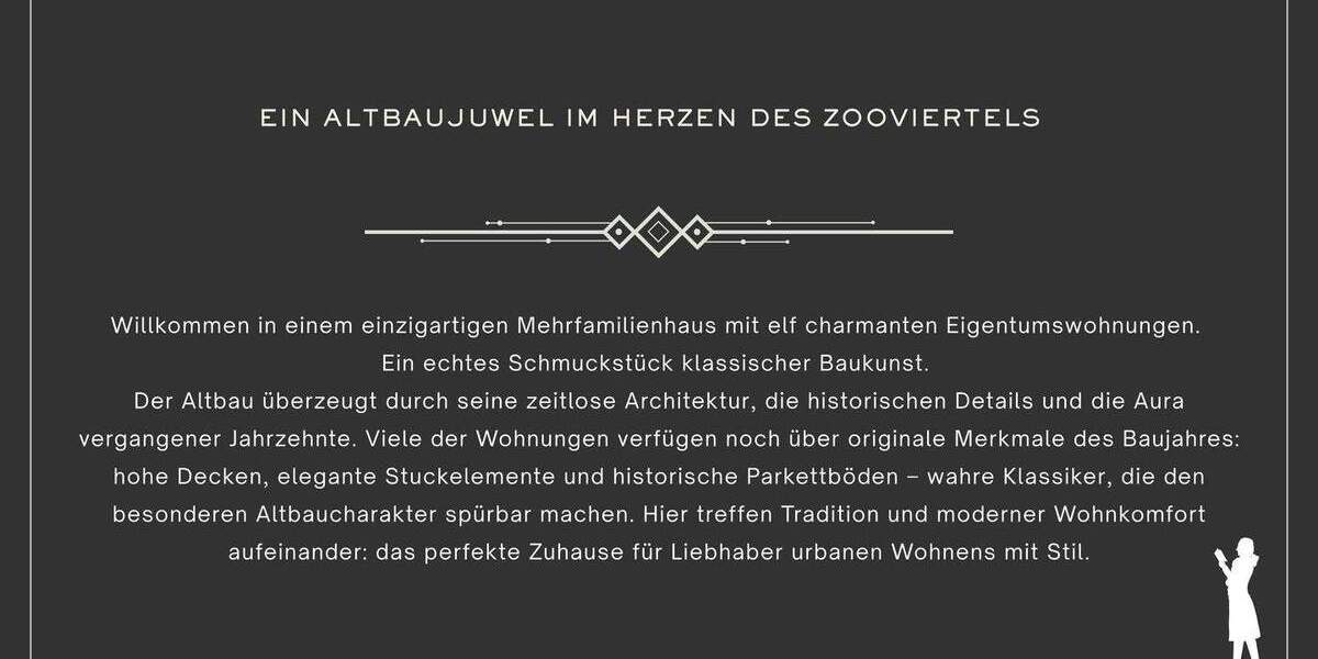 Altbaujuwel mit Stuck & Stil - zeitlose Eleganz in Bestform mit zwei Balkonen und Einbauküche 2 zimmer