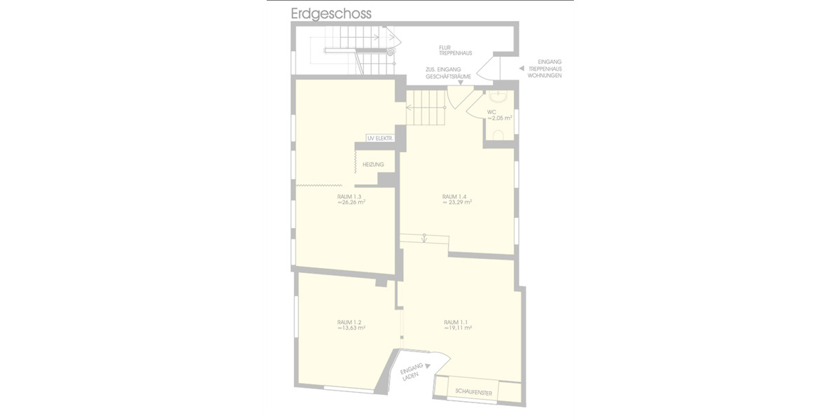 Historischer Charme in Toplage – Ihre attraktive Ladenfläche in Velbert-Langenberg zimmer