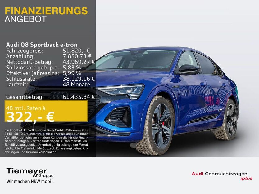 Audi Q8 e-tron 8.237 km 51.820 € Gelsenkirchen 45894