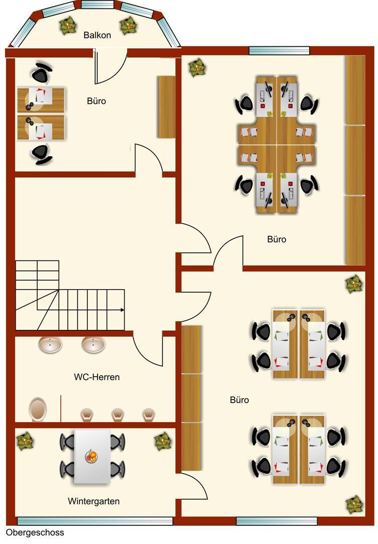 Repräsentative Büroräume in stilvoller Stadtvilla! 2.5 zimmer