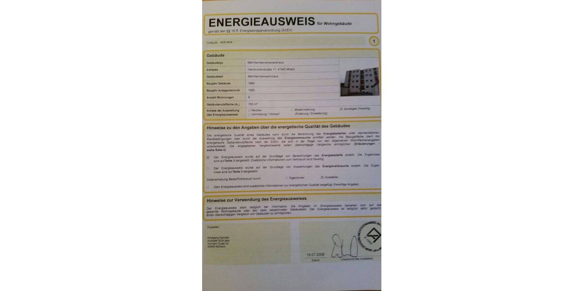 Etagenwohnung Moers Hochstraß - 3 Zimmer, 73 m&sup2;, 675&euro; | Angebot:26886404