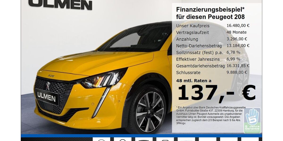 Peugeot 208 46.254 km 16.480 &euro; Düsseldorf 40233
