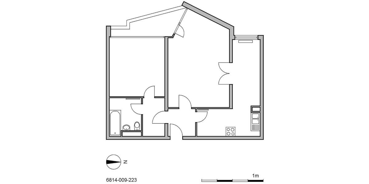 Etagenwohnung Ratingen Tiefenbroich - 2.5 Zimmer, 65 m&sup2;, 709&euro; | Angebot:26478015
