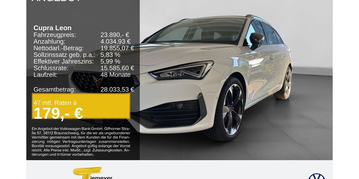 Cupra Leon 5.586 km 22.940 &euro; Oberhausen 46047