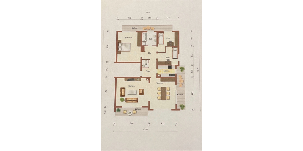Erdgeschoßwohnung Meerbusch Necklenbroich - 3 Zimmer, 122 m&sup2;, 550.000&euro; | Angebot:25081262