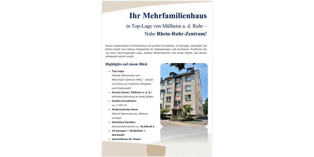 Mehrfamilienhaus in Top-Lage mit großem Grundstück zimmer