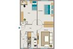 Erdgeschoßwohnung Duisburg Walsum - 3.5 Zimmer, 55 m&sup2;, 360&euro; | Angebot:26227994