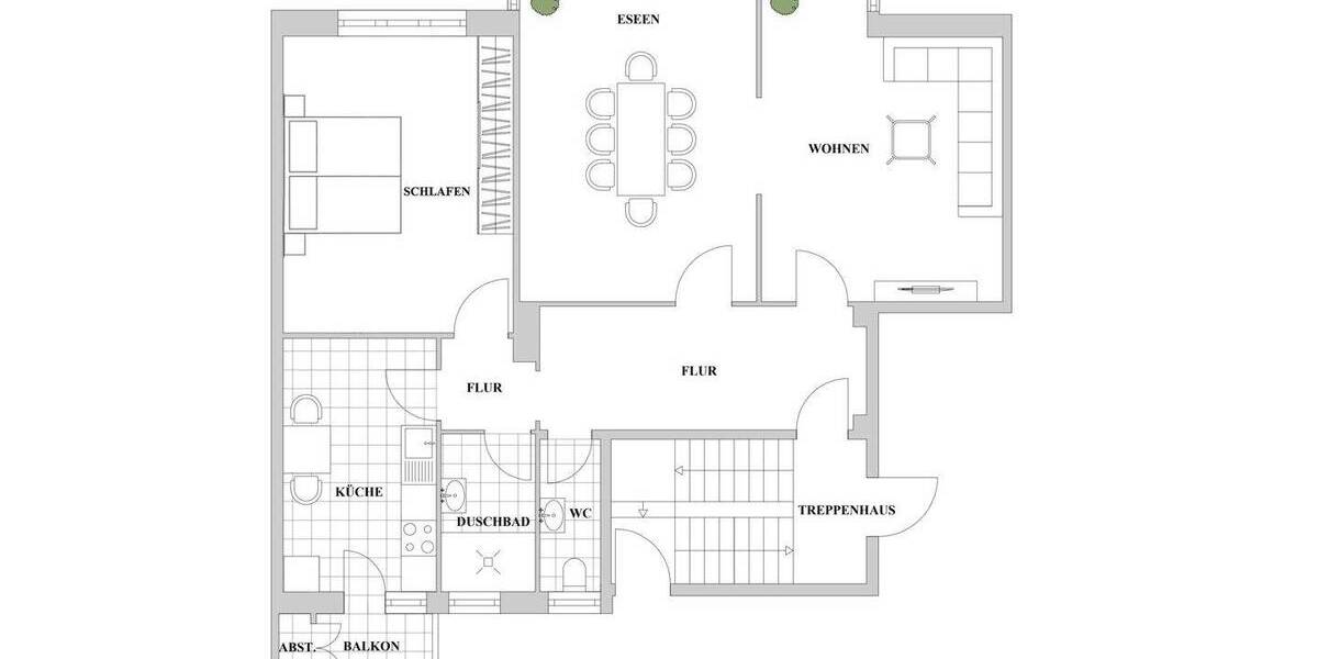 Carlstadt: charmante Altbauwohnung, modern saniert & elegant ausgestattet 3 zimmer