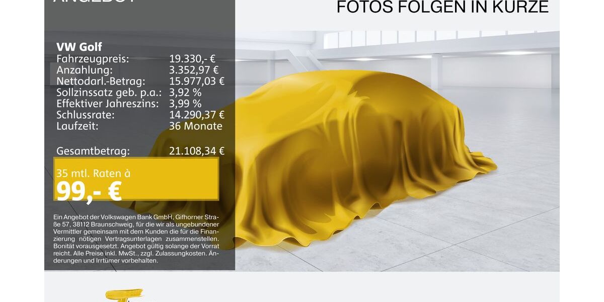 VW Golf 55.021 km 18.970 &euro; Herne 44653