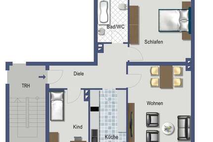 Wohnung Essen Ostviertel - 3 Zimmer, 73 m&sup2;, 553&euro; | Angebot:26474656