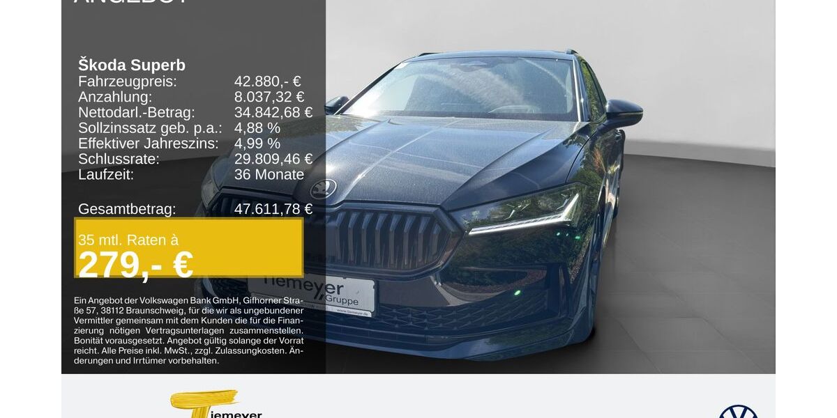 Skoda Superb 21.999 km 42.190 &euro; Oberhausen 46047