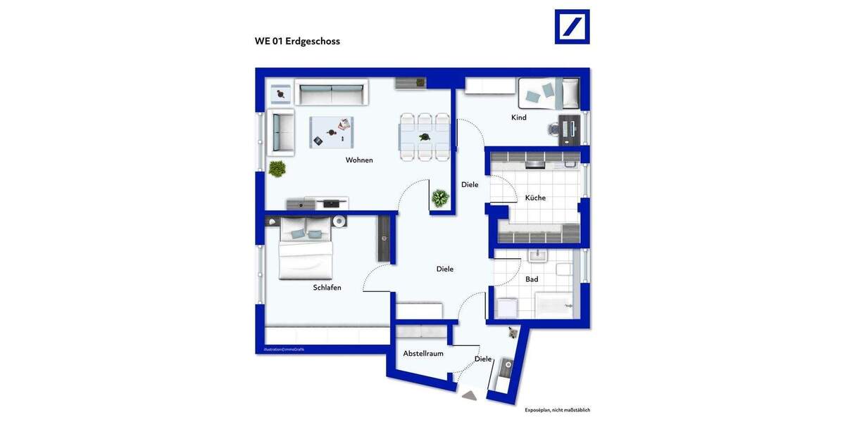 Etagenwohnung Essen Altenessen-Nord - 3 Zimmer, 75 m&sup2;, 153.750&euro; | Angebot:25779630