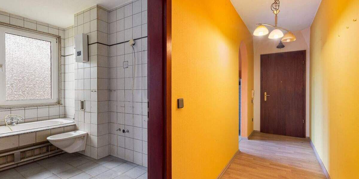 Gut geschnittene 2-Zimmer-Wohnung mit Entwicklungspotential in Krefeld Inrath Kliedbruch 2 zimmer