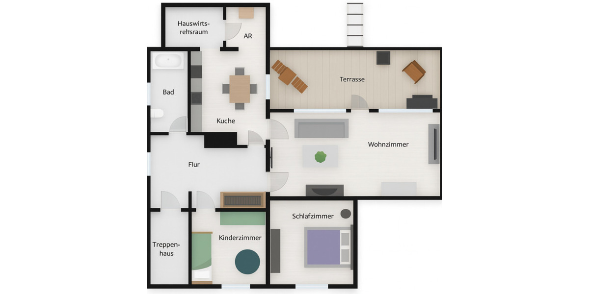 Helle modernisierte 3,5 Zimmer Whg. m. Südbalkon in OB Holten 3 zimmer