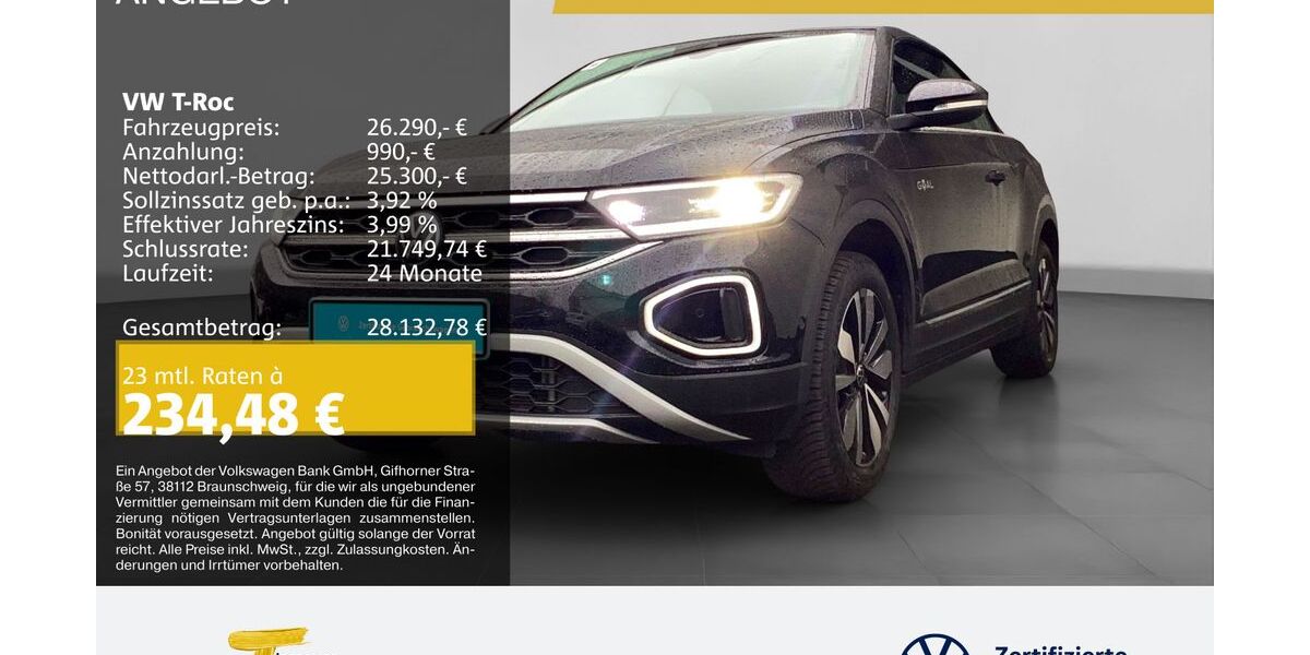 VW T-Roc 25.212 km 26.290 &euro; Herne 44653