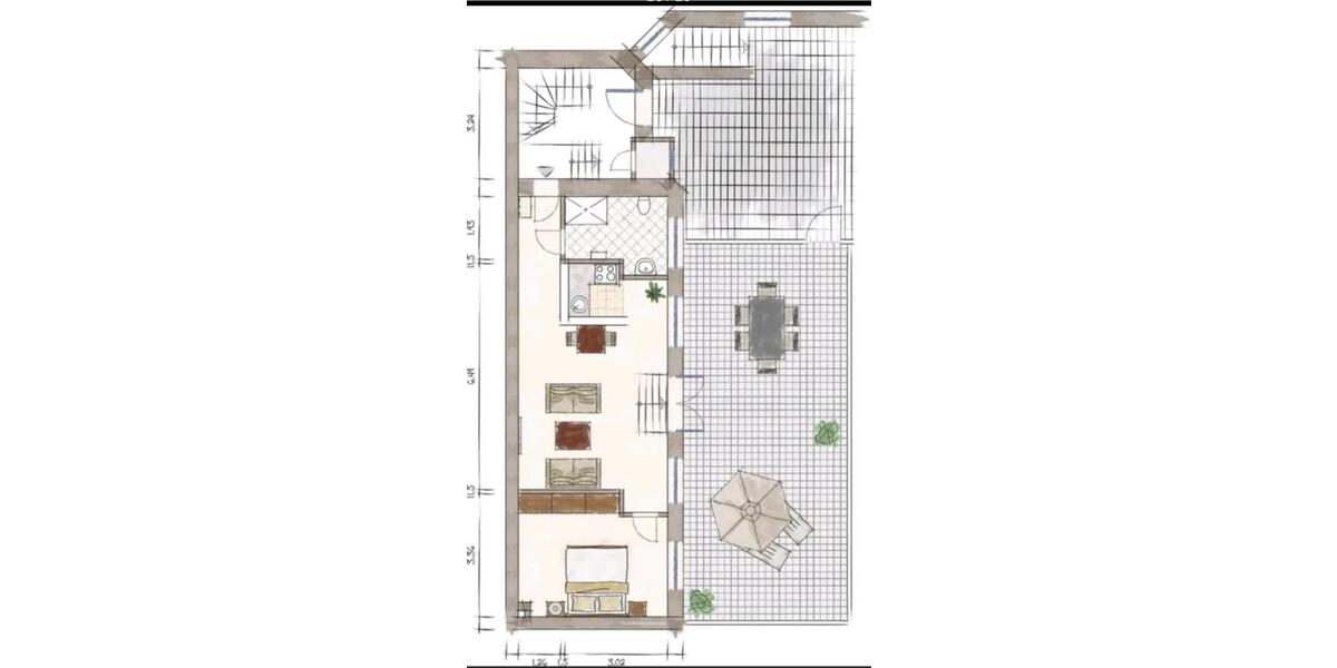 Etagenwohnung Düsseldorf Pempelfort - 1.5 Zimmer, 62 m&sup2;, 825&euro; | Angebot:25523328