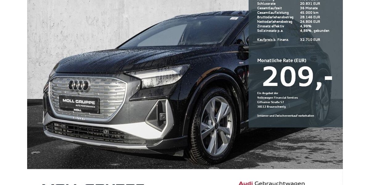 Audi Q4 e-tron 40.140 km 32.710 &euro; Düsseldorf 40474