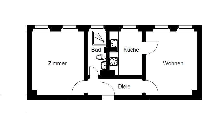Etagenwohnung Dorsten Hervest - 2 Zimmer, 41 m&sup2;, 390&euro; | Angebot:25727990