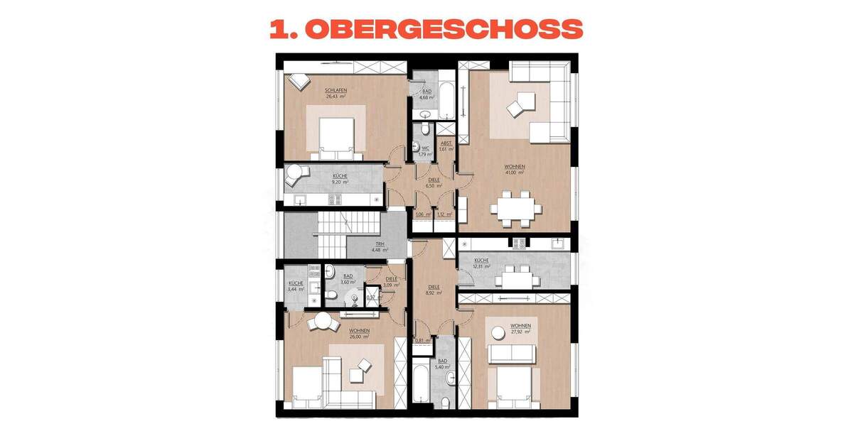 Vollvermietetes Mehrfamilienhaus mit Gewerbeeinheiten in zentraler Lage von Meerbusch-Büderich 1 zimmer