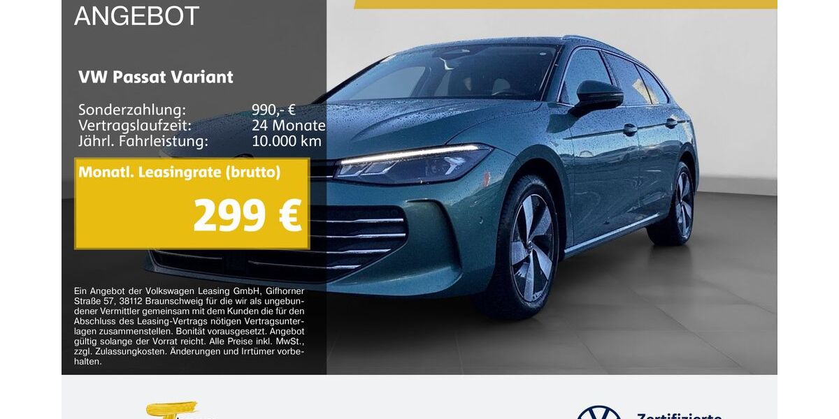 VW Passat Variant 12.555 km 33.940 &euro; Herne 44653